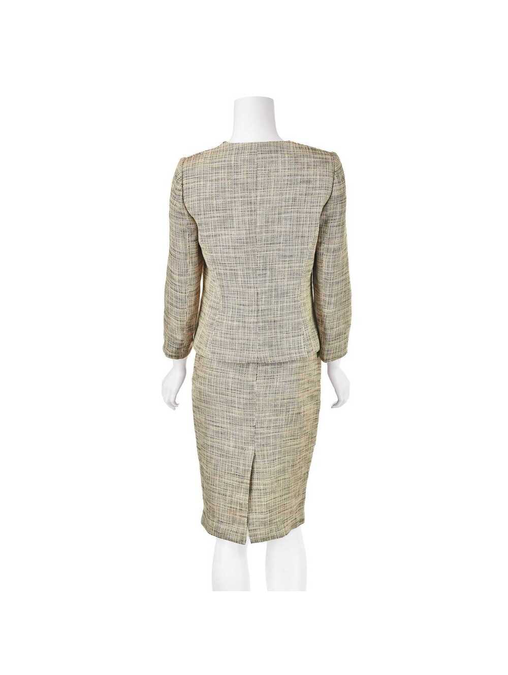GIORGIO ARMANI Vintage Linen Blend Skirt Suit, SZ 2-4 - Picture 6 of 9